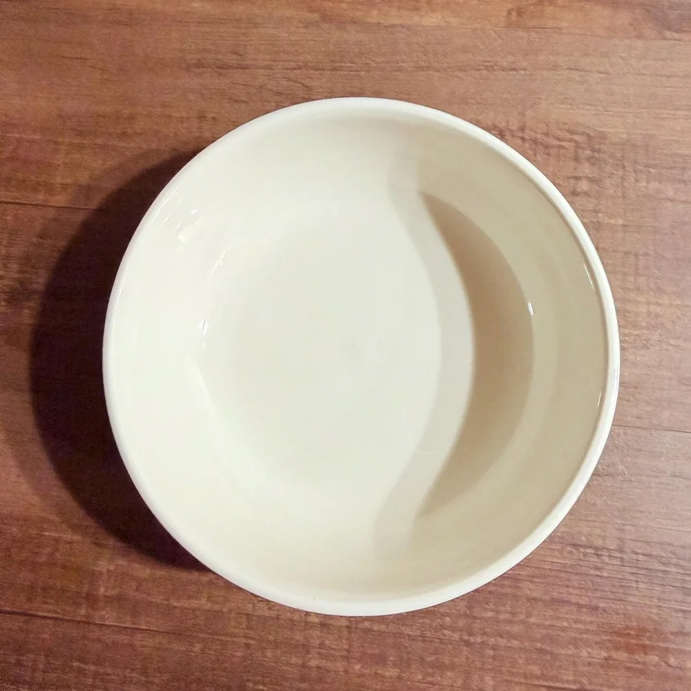 4 VTG Green Rim Stoneware Soup Bowls Coordinates with China Pearl Apple Casuals